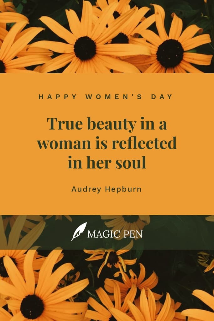 Audrey Hepburn Women's Day Quote