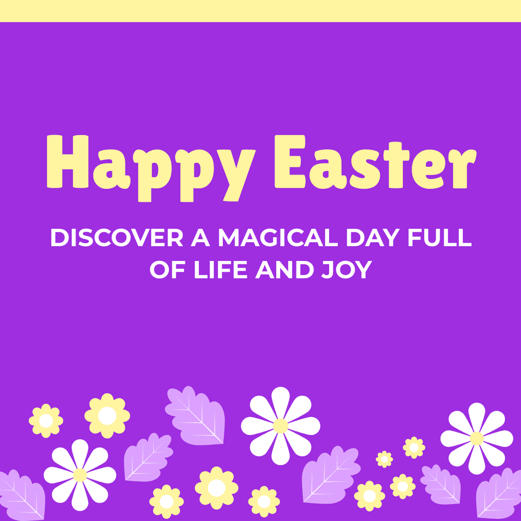 Happy Magical Easter Day Facebook Square Post