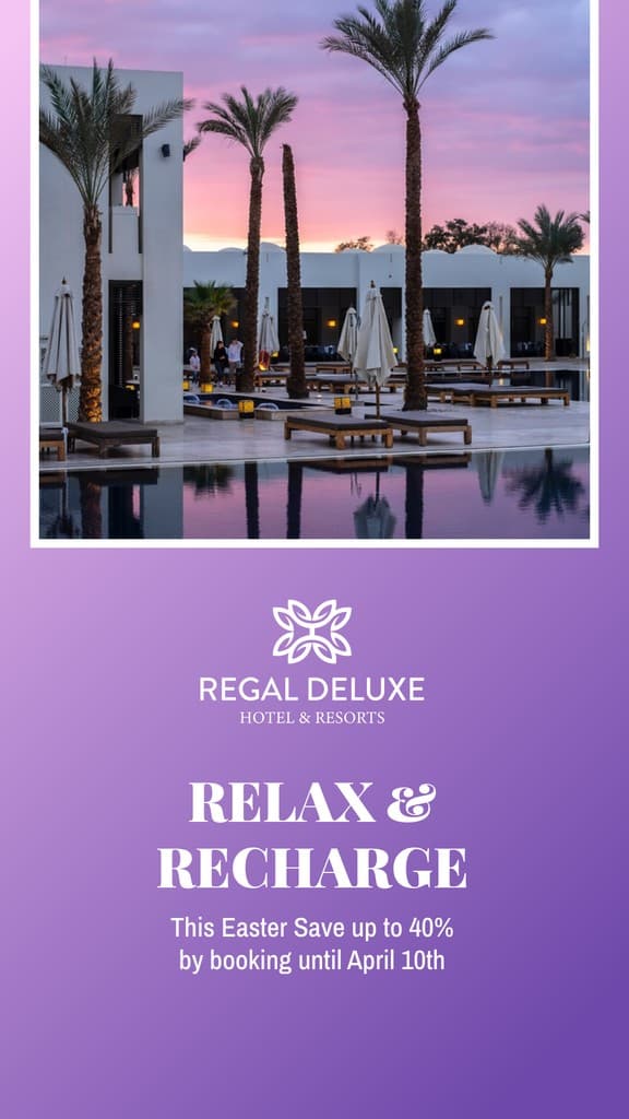 Relax and Recharge Easter Hotel Offer Story