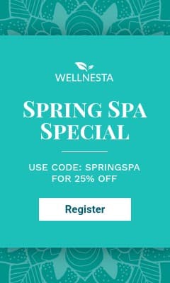 Teal Elegant Spring Spa Special Vertical Rectangle