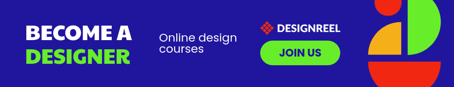 Become a Designer Colorful Online Courses Top Banner