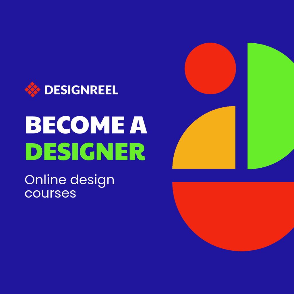 Become a Designer Colorful Online Courses Instagram Post