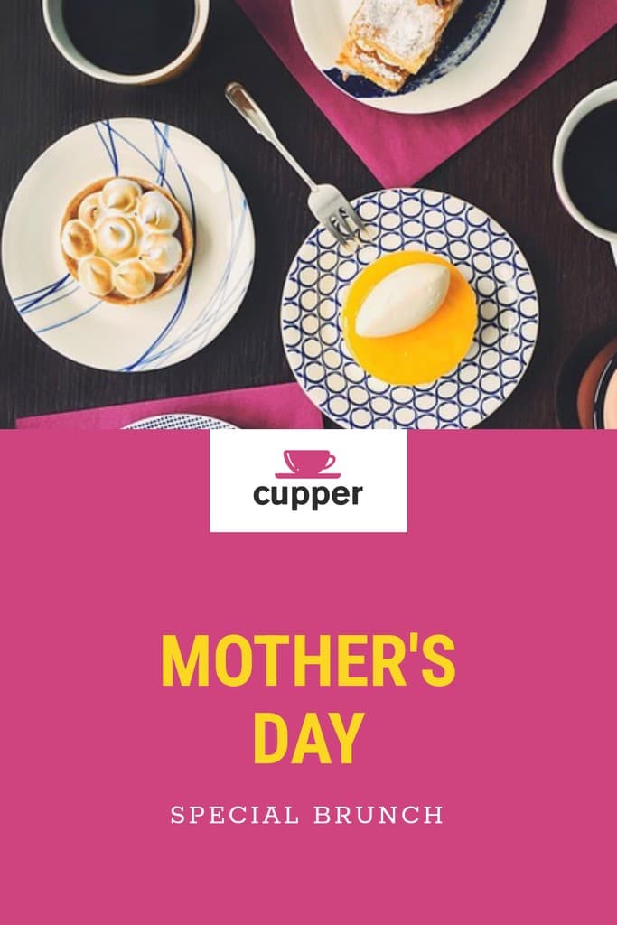 Mother's Day Brunch Pinterest Pin Tall