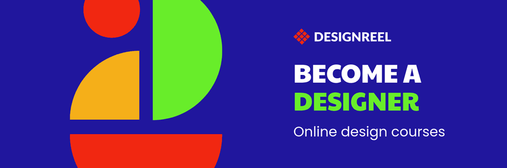 Become a Designer Colorful Online Courses X Header