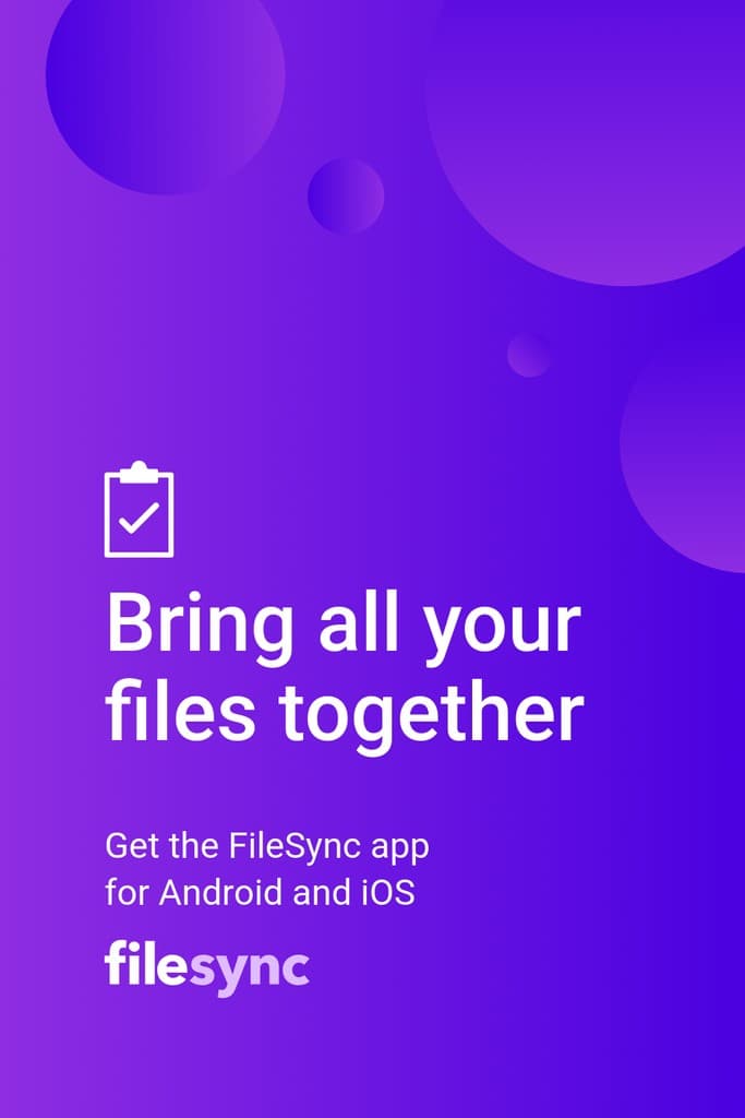 Purple File Synchronization App