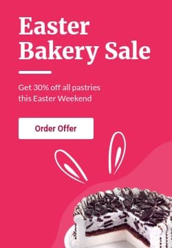 Easter Bunny Bakery Sale 