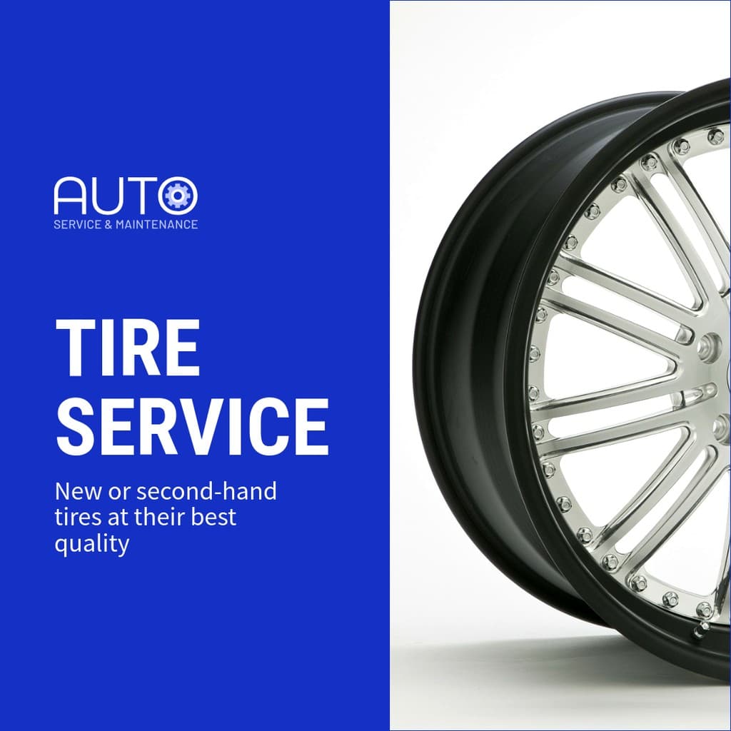 Best Quality Car Tire Service Animated Instagram Post