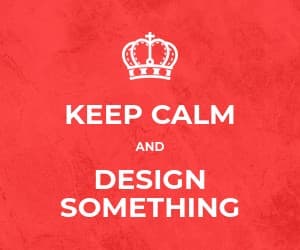 Keep Calm and Design Something Inline Rectangle