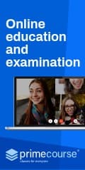 Online Education and Examination Vertical Banner