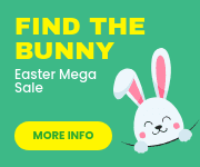 Find the Bunny Easter Mega Sale Small Rectangle