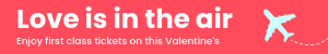 Love Is In The Air Valentine's Day Mobile Banner