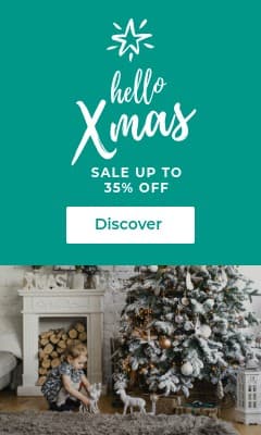 Hello Xmas Christmas Teal Sale Vertical Rectangle