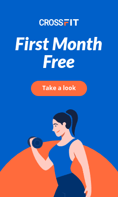 First Month Free Fitness Vertical Rectangle