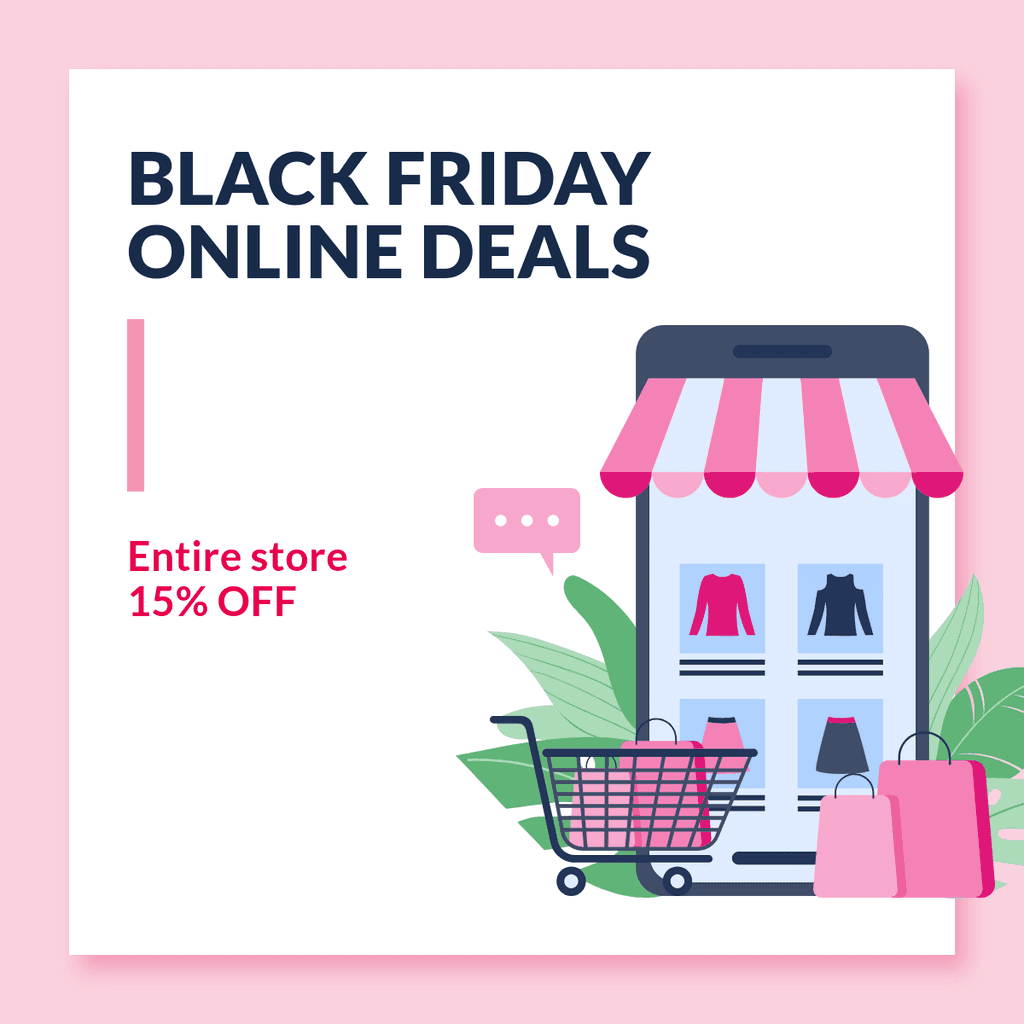 Black Friday Entire Store Illustration Online Deals