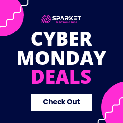 Blue Cyber Monday Pink Deals Square