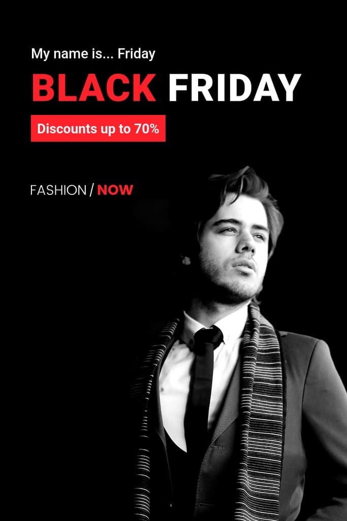 My Name is Black Friday Pinterest Pin Tall