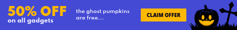 Gadget Sale with Free Ghost Pumpkins Main Banner