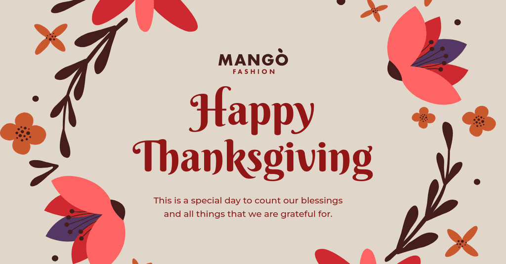 Mango Fashion Thanksgiving Flower Wrap