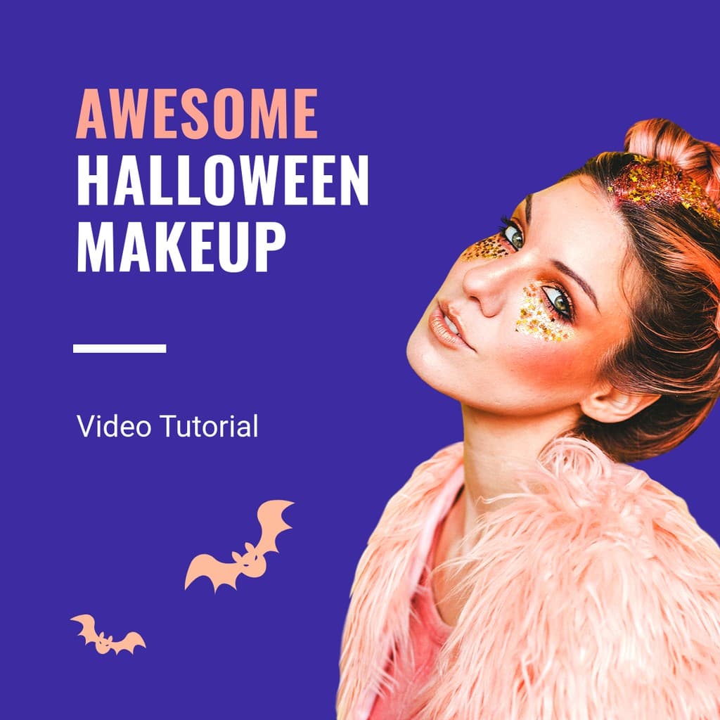 Awesome Halloween Makeup Tutorial Facebook Square Post