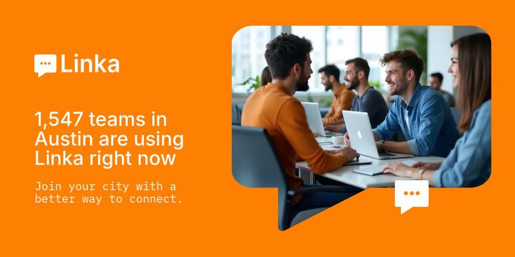 Connect Austin Teams with Linka Animated X Image Post