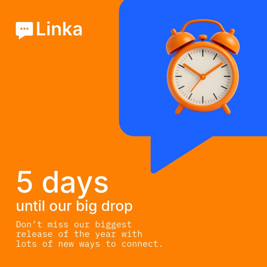 Days until Our Big Drop Linka Animated Facebook Square Post