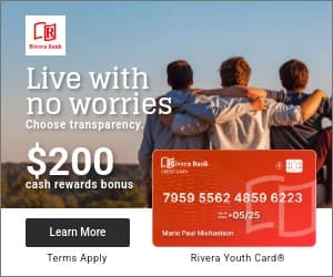 Rivera Bank Youth Card Inline Rectangle