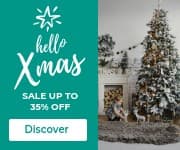 Hello Xmas Christmas Teal Sale Small Rectangle