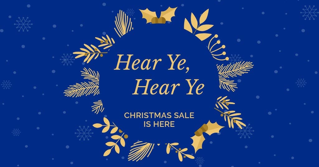 Hear Ye Blue Christmas Sale