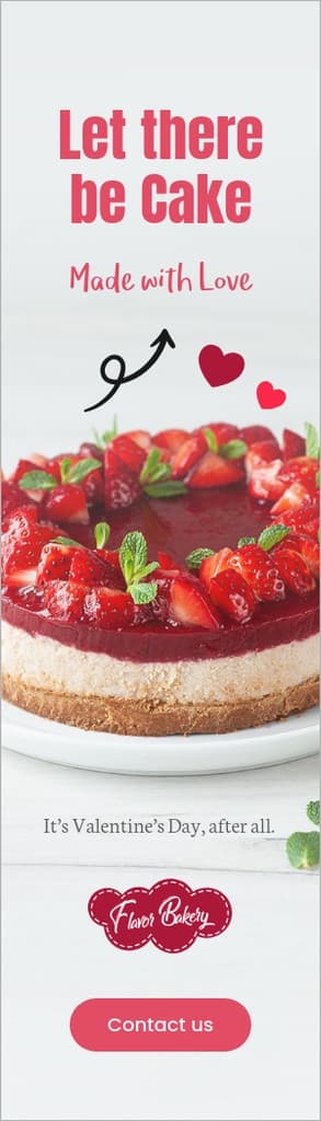 Let There Be Cake on Valentine's Day Portrait