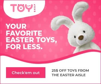 Favorite Bunny Easter Toys Large Rectangle