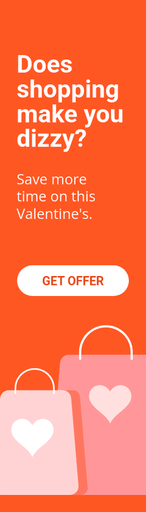 Valentine's Day Dizzy Shopping Portrait