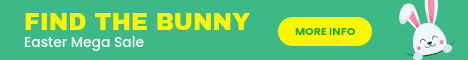 Find the Bunny Easter Mega Sale Main Banner
