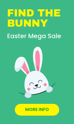 Find the Bunny Easter Mega Sale Vertical Rectangle