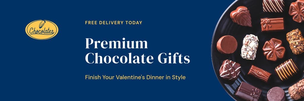 Premium Chocolate Valentine's Day Gifts X Header