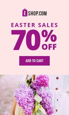 Purple Spring Easter Sales