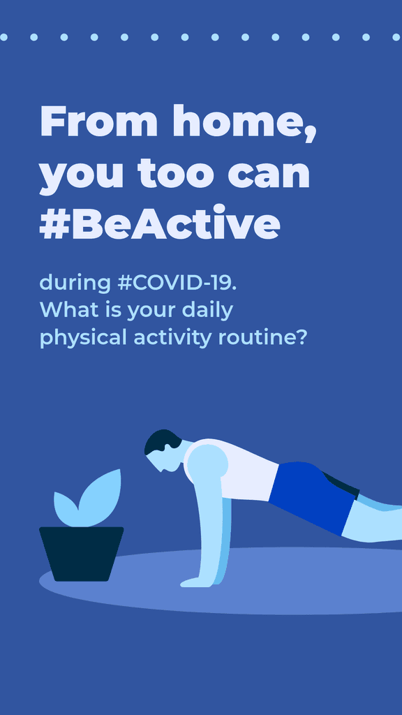 Covid-19 From Home Be Active Story