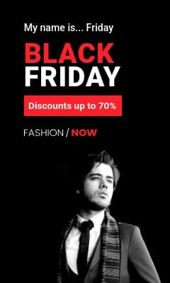 My Name is Black Friday Vertical Rectangle