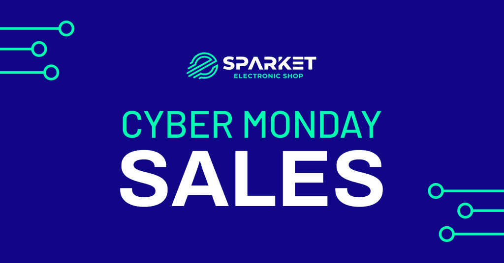 Electronic Shop Cyber Monday Sales Facebook Sponsored Message
