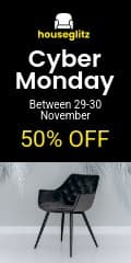 Cyber Monday Black Chair Discounts Vertical Banner