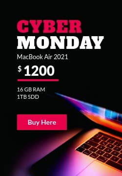 Cyber Monday Colorful MacBook Air Triple Widescreen