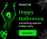 Happy Special Halloween with Green Skeleton Small Rectangle
