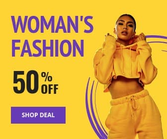 Yellow Purple Woman's Fashion Deal Large Rectangle