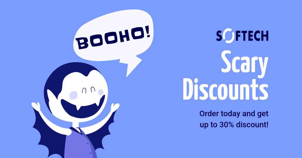 Halloween Vampire Scary Discounts Facebook Sponsored Message