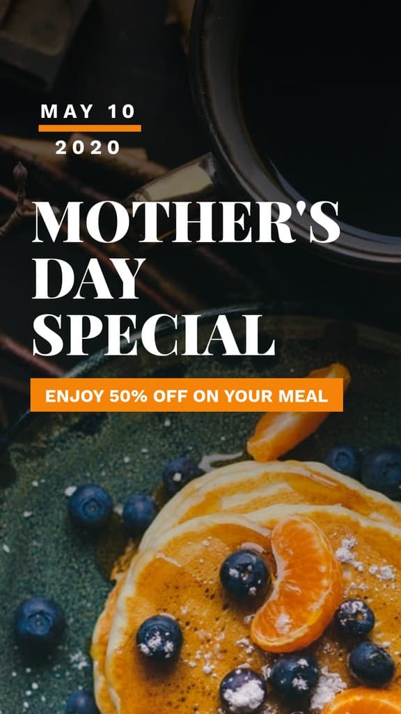 Mother's Day Special Meal Promo Story