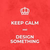Keep Calm and Design Something Small Square