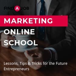 Find a Job Marketing Online School Square