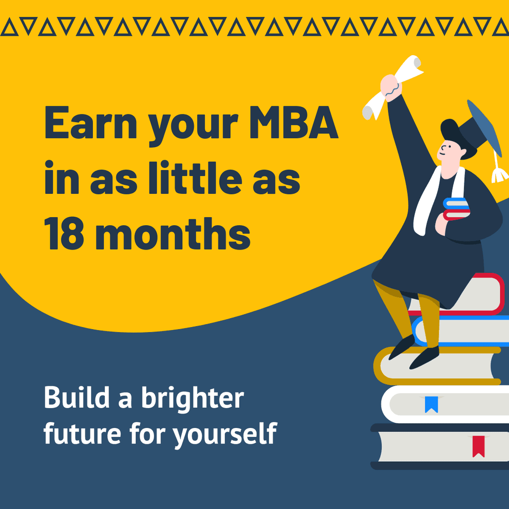 Earn your MBA Degree Facebook Square Post