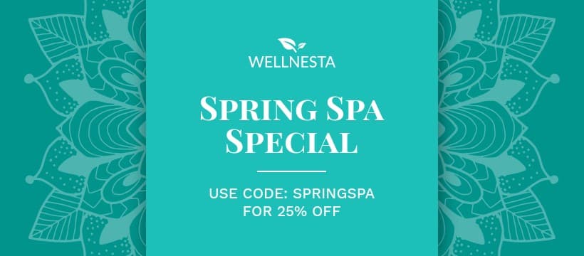 Teal Elegant Spring Spa Special Facebook Cover