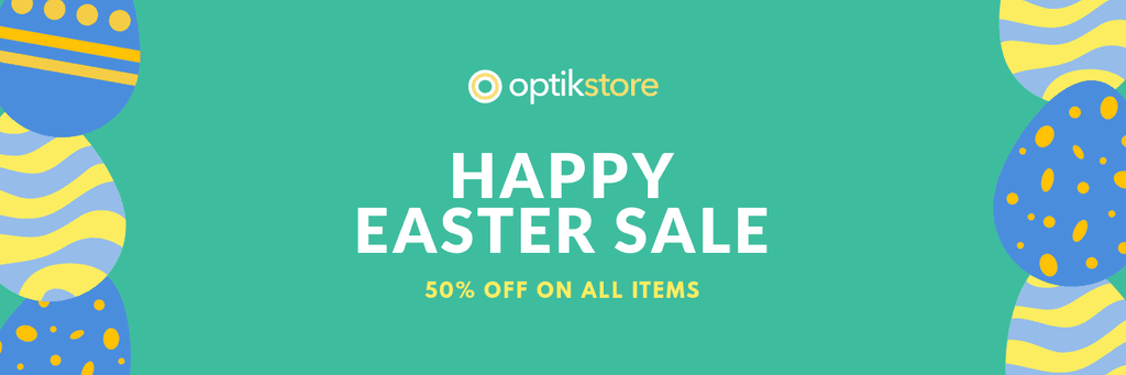 Happy Easter Sale Colored Eggs X Header