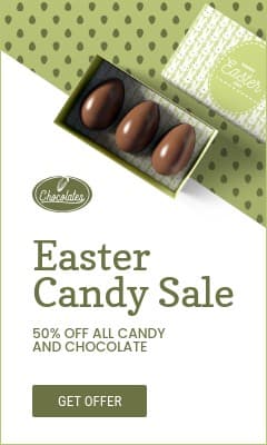 Green Easter Candy Sale Vertical Rectangle